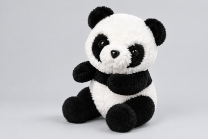 20CM Black and White Panda Plush Toy, Cute Gift for All Ages | Happy Gift