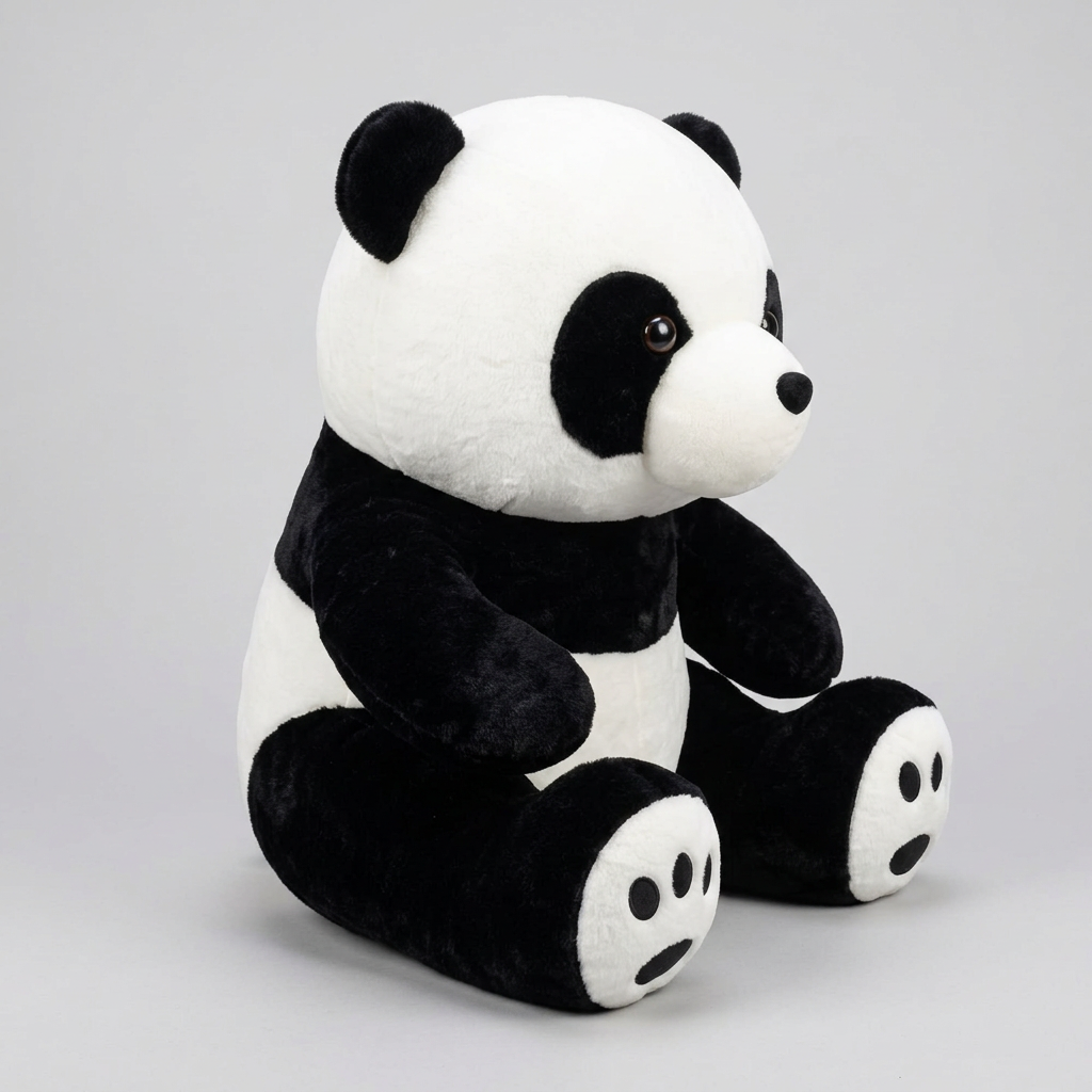 63 CM Panda Plush Soft Toy – Black & White Stuffed Bear | Happy Gift