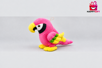 50CM  Pink Parrot Plush Toy – Colorful Soft Stuffed Bird | Happy Gift