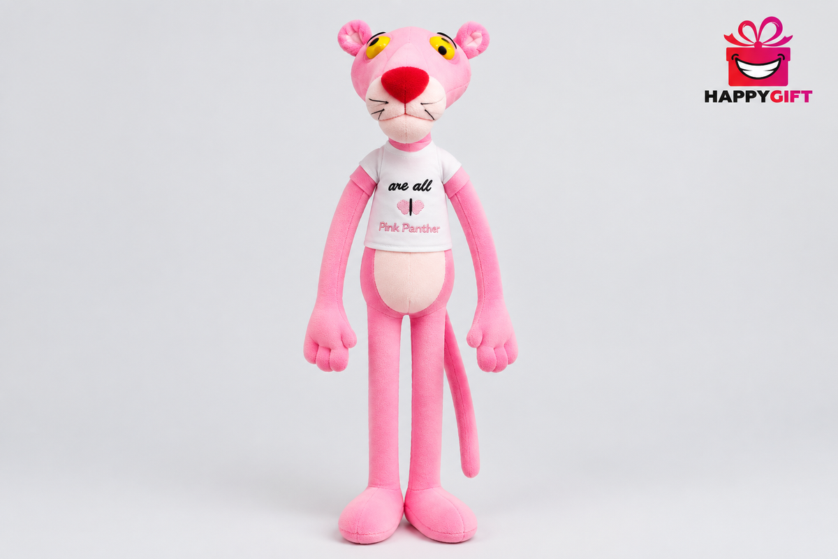 76CM Pink Panther Plush Soft Toy – Long-Legged Stuffed Animal Gift | Happy Gift