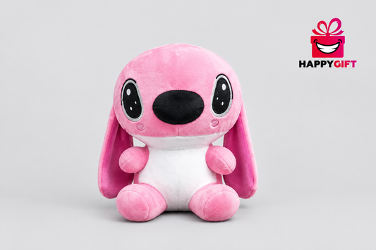 38CM Pink Long-Eared Plush Toy – Soft Stuffed Animal | Happy Gift