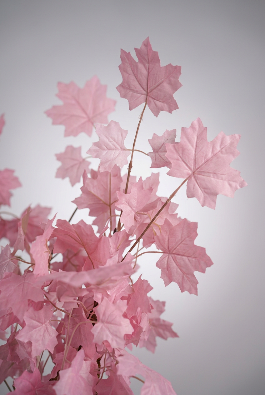 Pink Artificial Maple Leaf Tree for Home Décor – Happy Gift  Height 4.5 FT