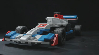 Race Car Building Blocks Set with Pit Station | Happy Gift