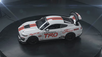 White Die-Cast Racing Car with Opening Doors | Happy Gift