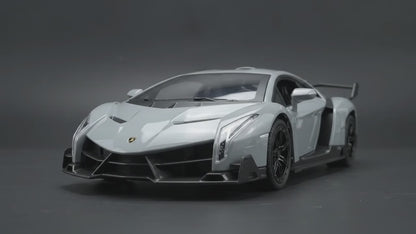 Lamborghini Veneno-Style Remote Control Car – Light Grey | Happy Gift