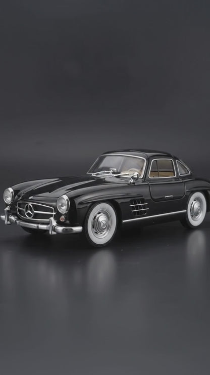Black Mercedes-Benz 300 SL Gullwing Model Car | Happy Gift