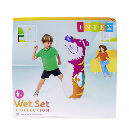 Intex 3D Tiger Bop Bag – 38" Inflatable Punching Bag for Kids