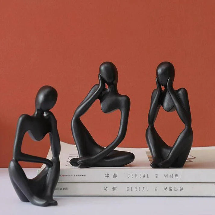 Modern Abstract Thinker Sculptures