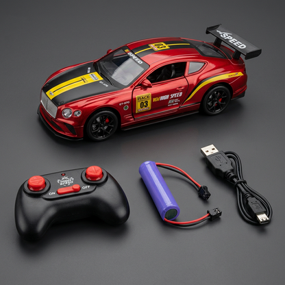 Red RC Racing Car with Lights & Opening Doors | Happy Gift