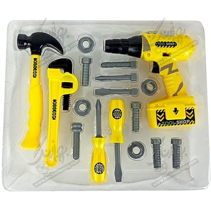 Kids' Tool Shop Play Set – 22-Piece Pretend Play Construction Kit