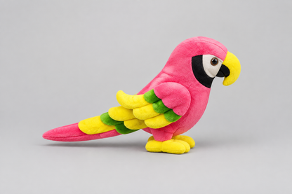 50CM  Pink Parrot Plush Toy – Colorful Soft Stuffed Bird | Happy Gift