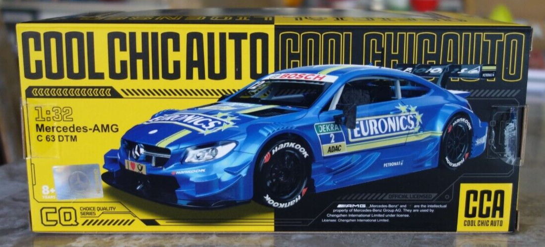 1:32 Scale Mercedes-AMG C 63 DTM Diecast Model Car – Euronics Livery by CCA