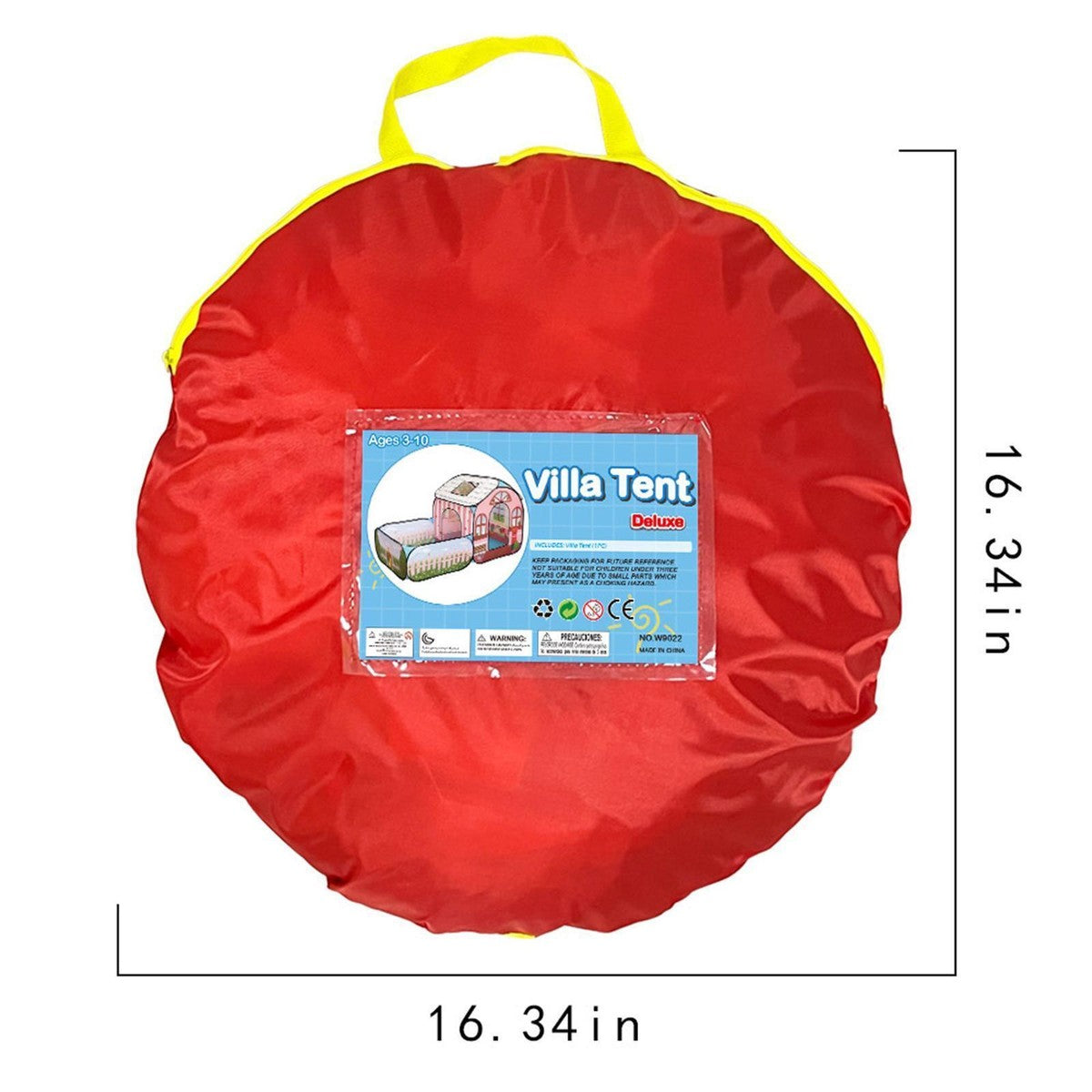 Villa Tent Deluxe for Kids (Ages 3–10) – Foldable Playhouse in Carry Bag