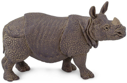 Rhino Realistic Greater One-Horned Rhino Wildlife Toy Figurine