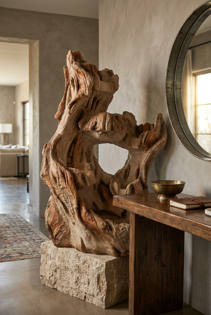 Rustic Tree Root-Style Water Fountain for Home Décor | Happy Gift