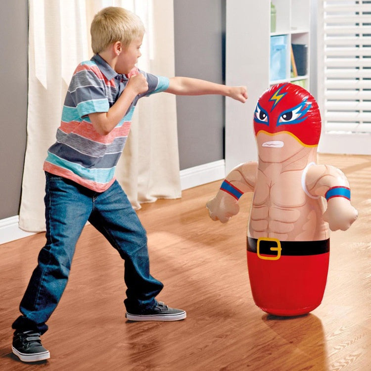 Intex Wet Set Collection 3D Bop Bag – Inflatable Wrestler Punching Toy
