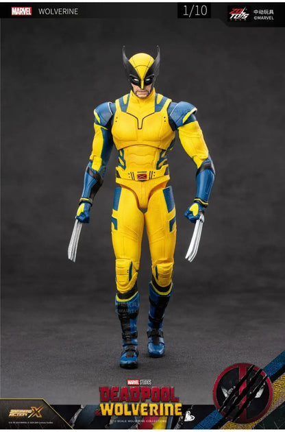 Wolverine Action Figure - Classic X-Men Yellow & Blue Suit Collectible Toy