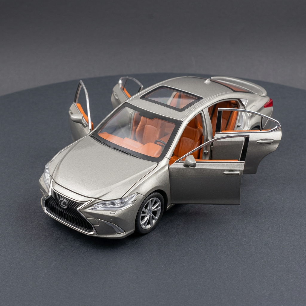 Lexus ES Silver Die-Cast Sedan Model | Happy Gift
