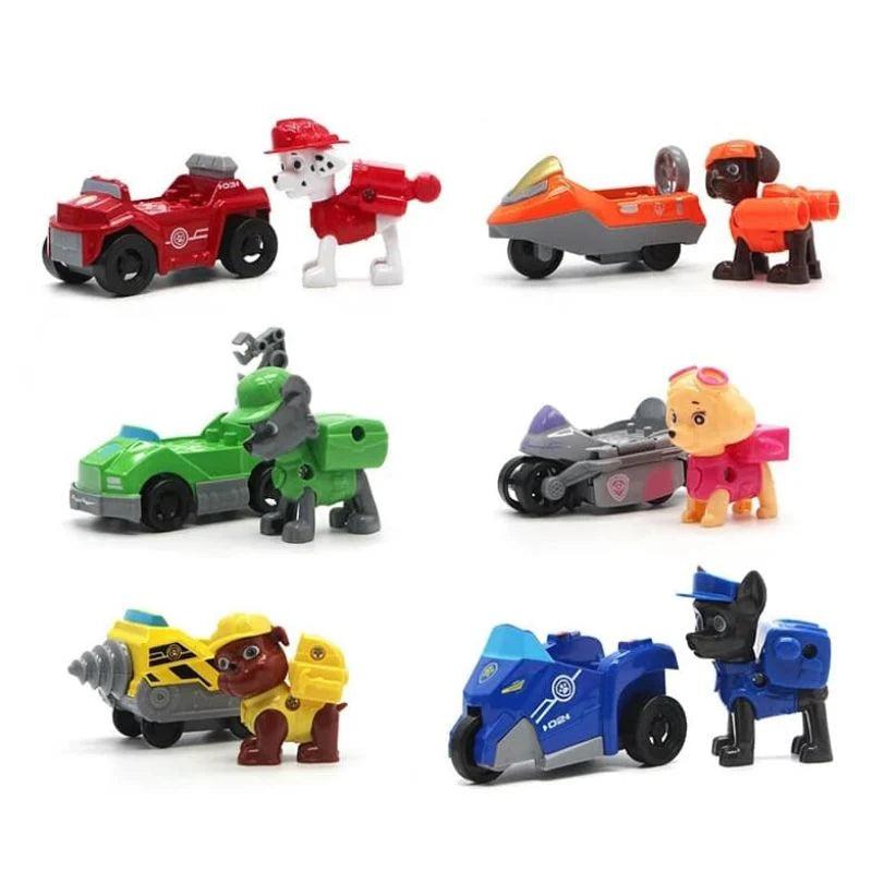 Paw Hero Pull-Back Vehicle Toy Set – 6pc Action Pack