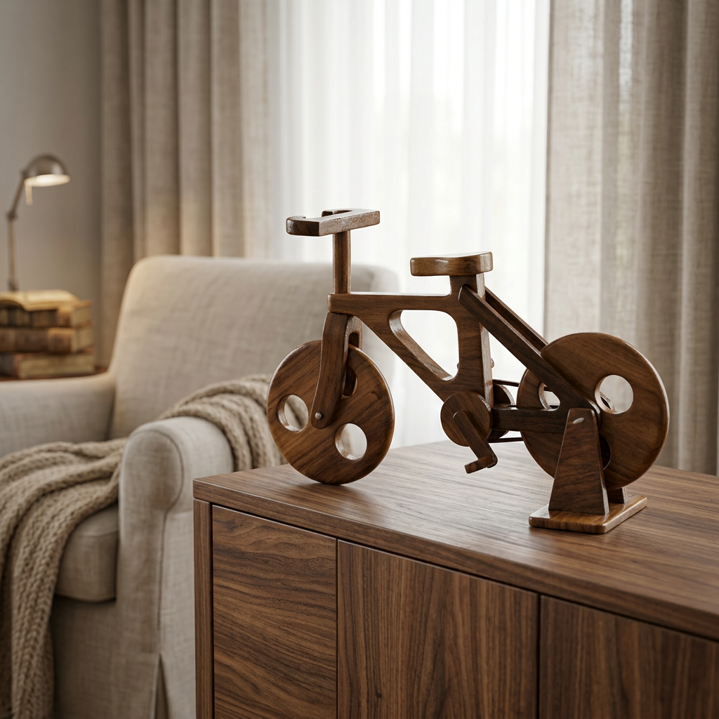 Wooden Bicycle Model for Home & Office Décor | Happy Gift