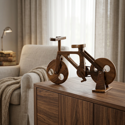 Wooden Bicycle Model for Home & Office Décor | Happy Gift