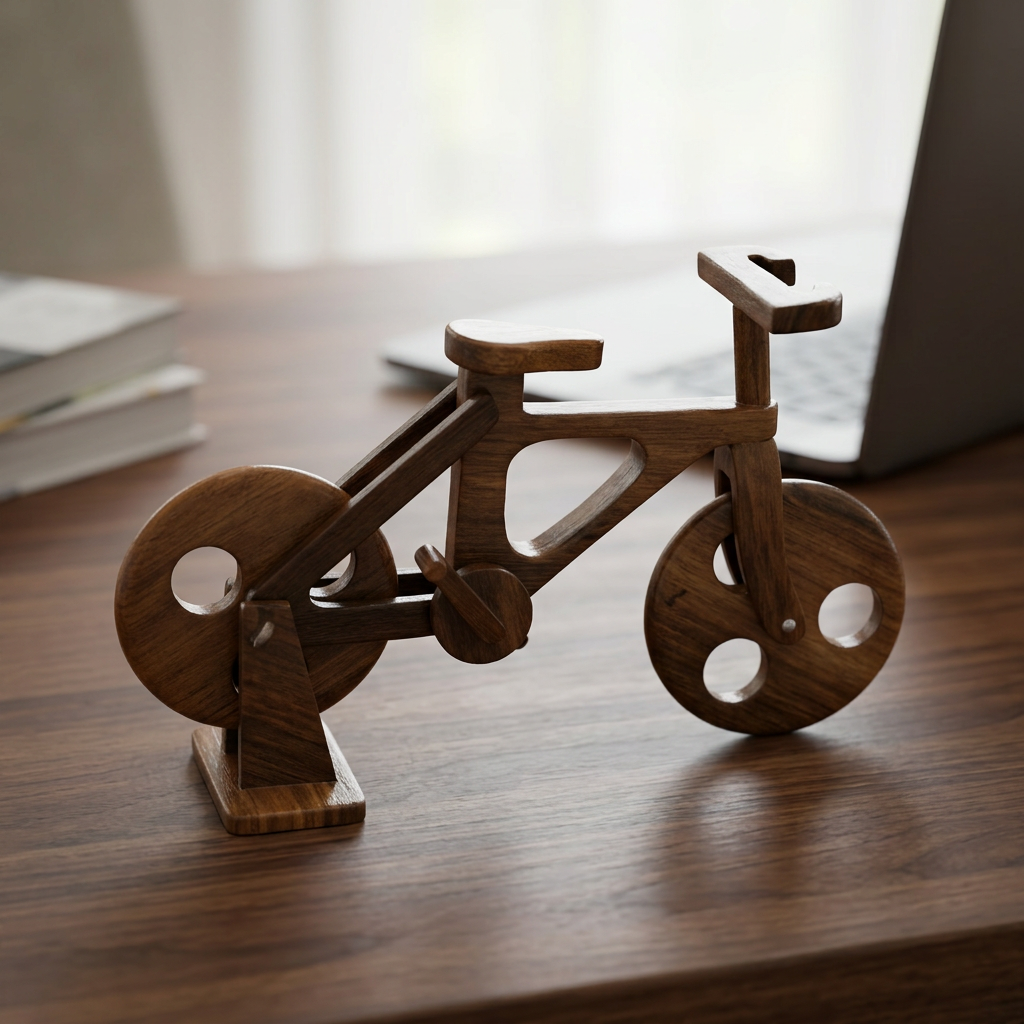 Wooden Bicycle Model for Home & Office Décor | Happy Gift