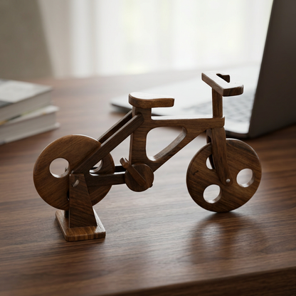 Wooden Bicycle Model for Home & Office Décor | Happy Gift